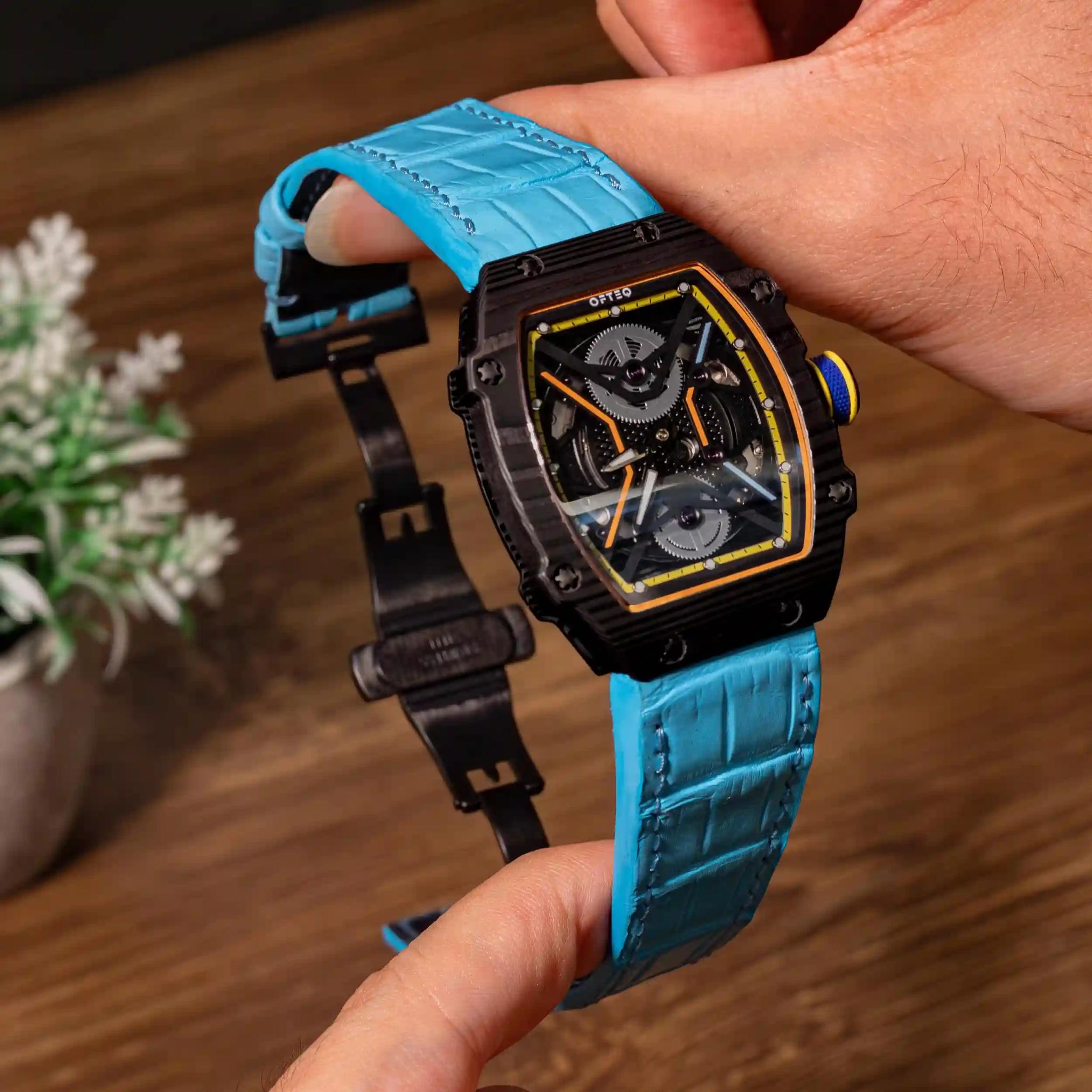 Teal Croco – Crocodile Watch Strap