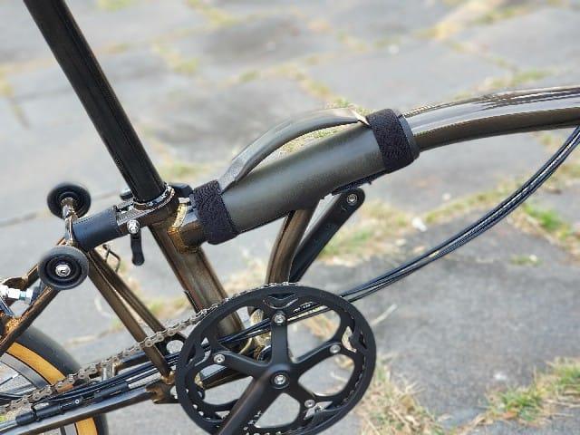 Brompton Leather Handle Dark Grey