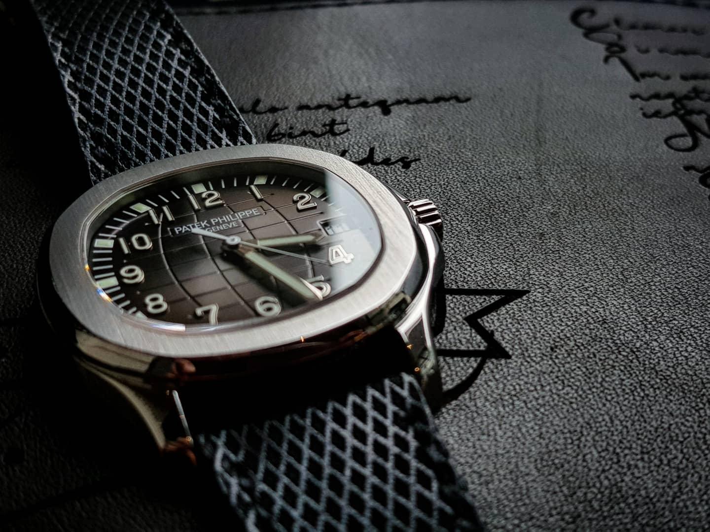 Black Stupa – Leather Watch Strap