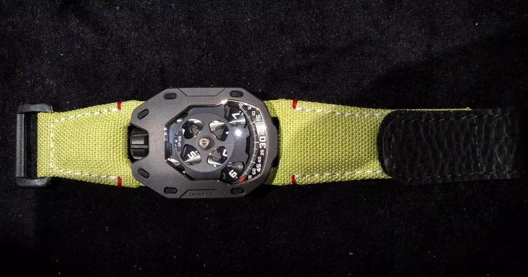 Canvas Lime Hook & Loop – Canvas Watch Strap
