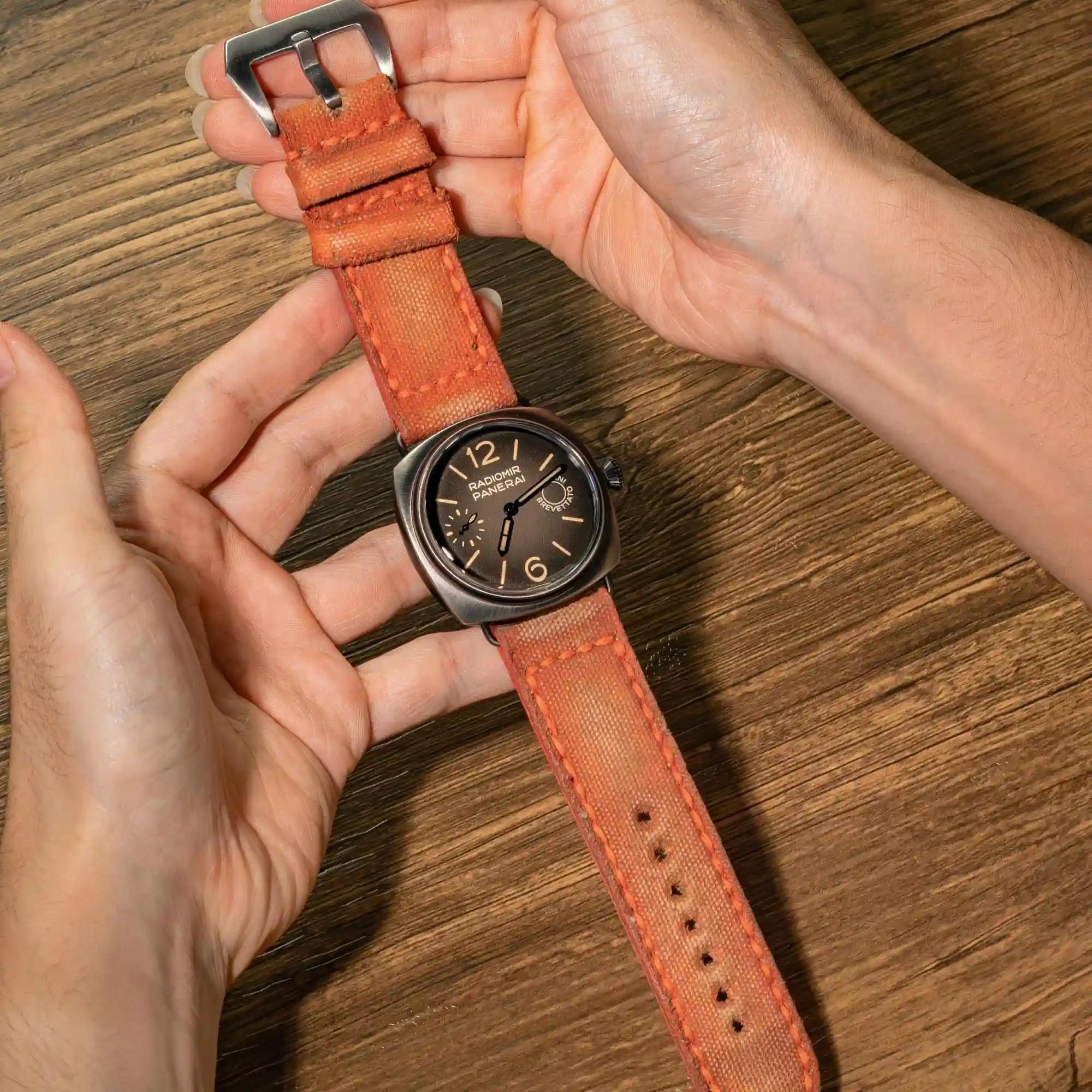 Canvas Orange No. 2 – Canvas Watch Strap