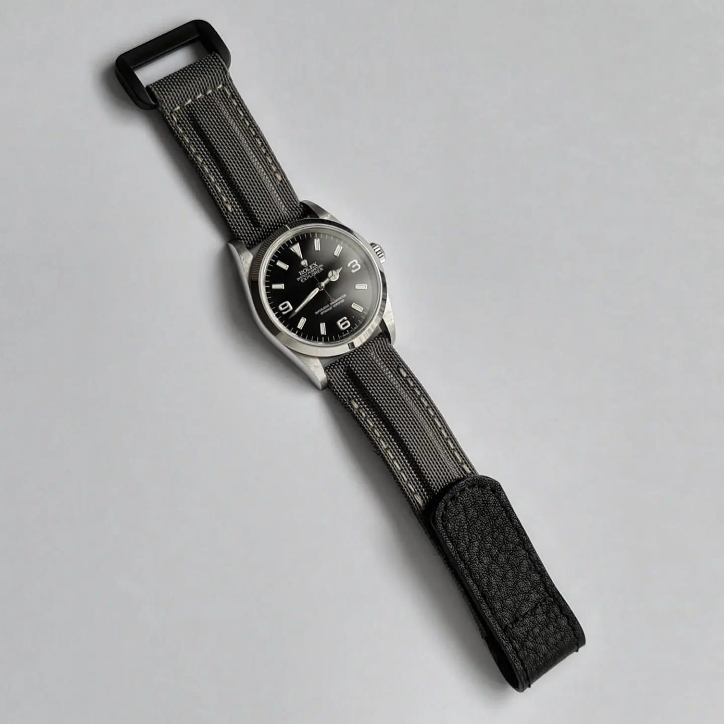 Kevlar Dark Grey Hook & Loop – Kevlar Watch Strap