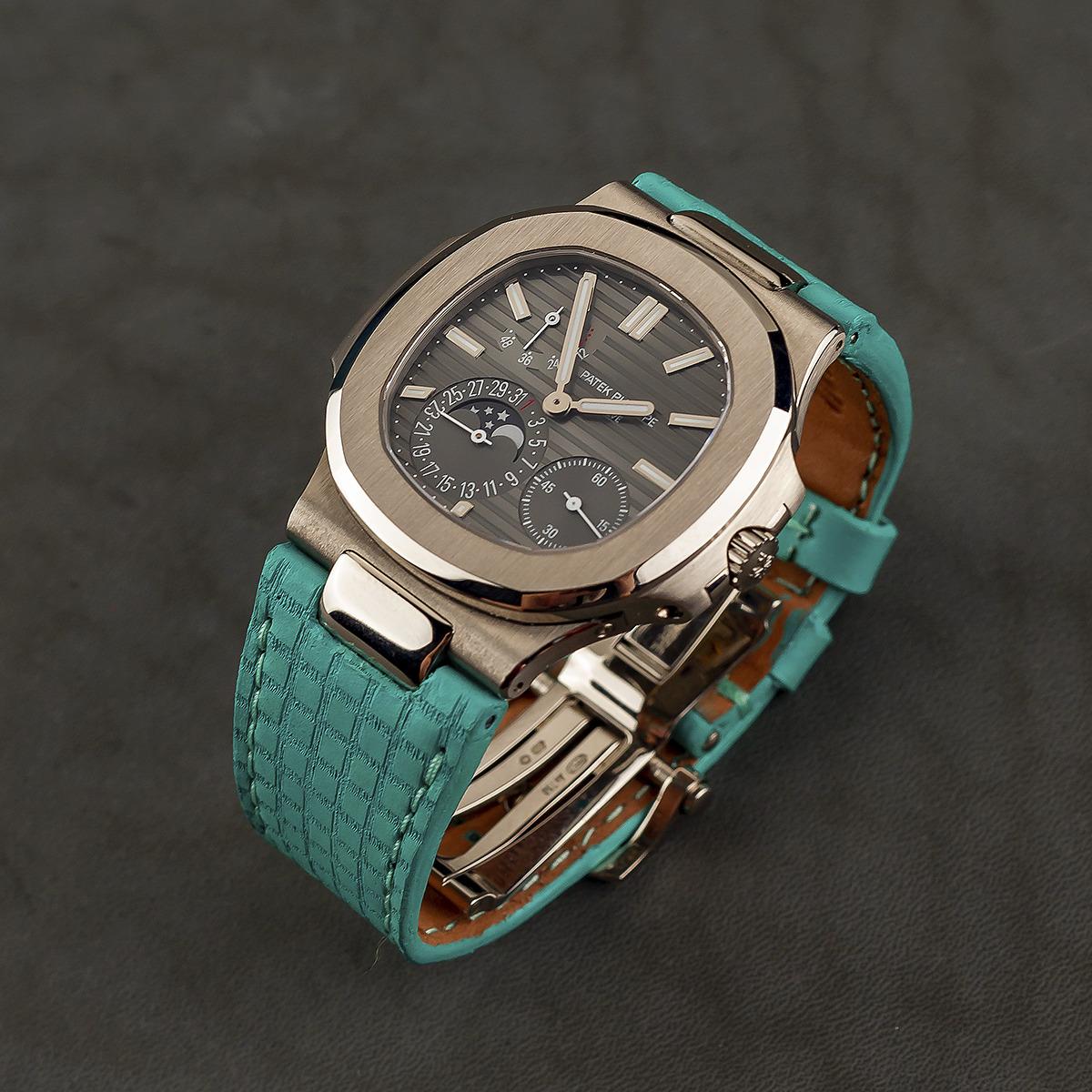 Patek Philippe Leather Strap – Chessboard Tiffany