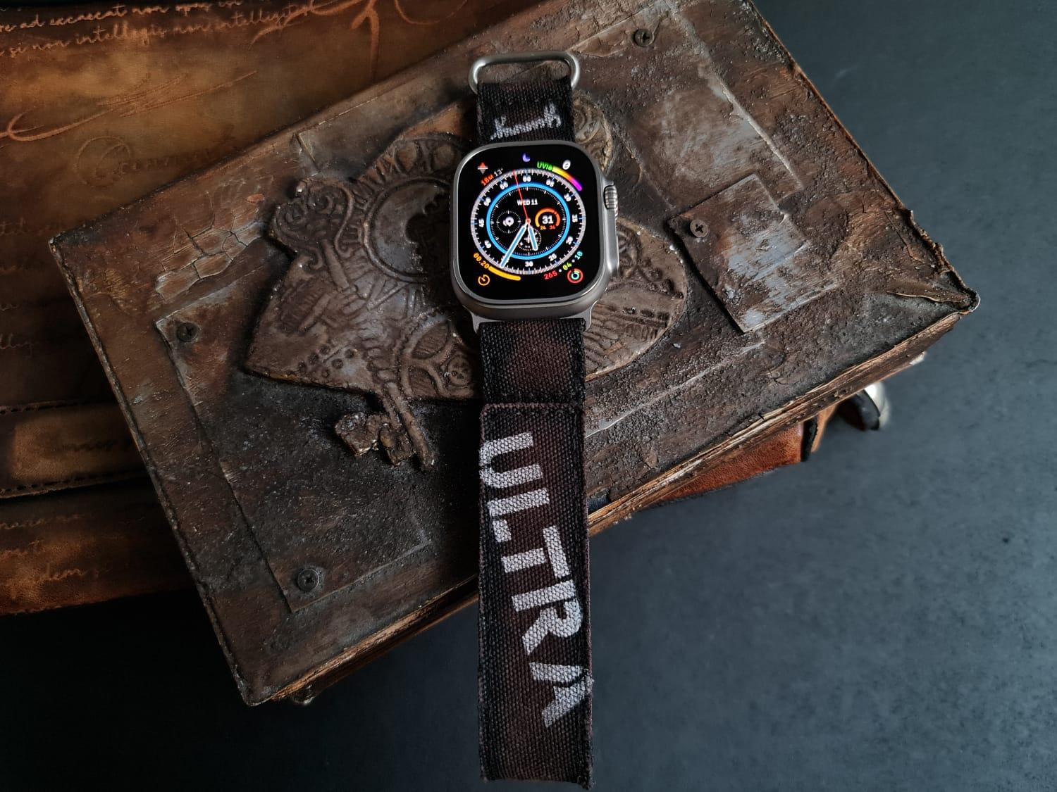 Ultra Canvas Dark Brown Hook & Loop – Canvas Watch Strap