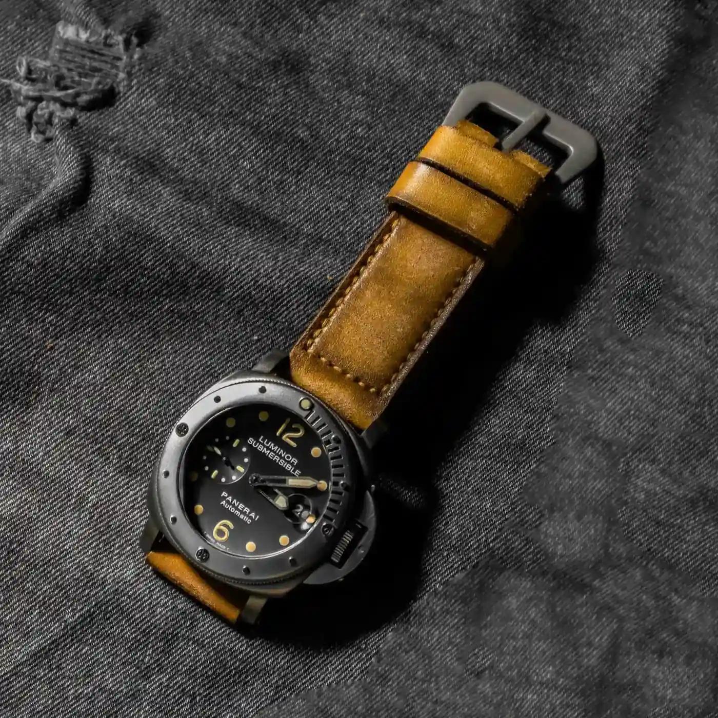 Panerai Leather Strap – Mission Impossible Mustard
