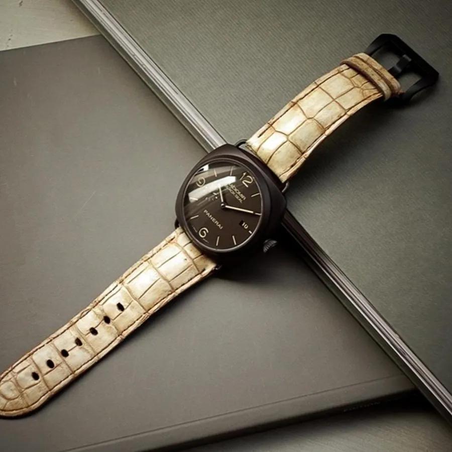 Panerai Croco Strap – Opaline Croco