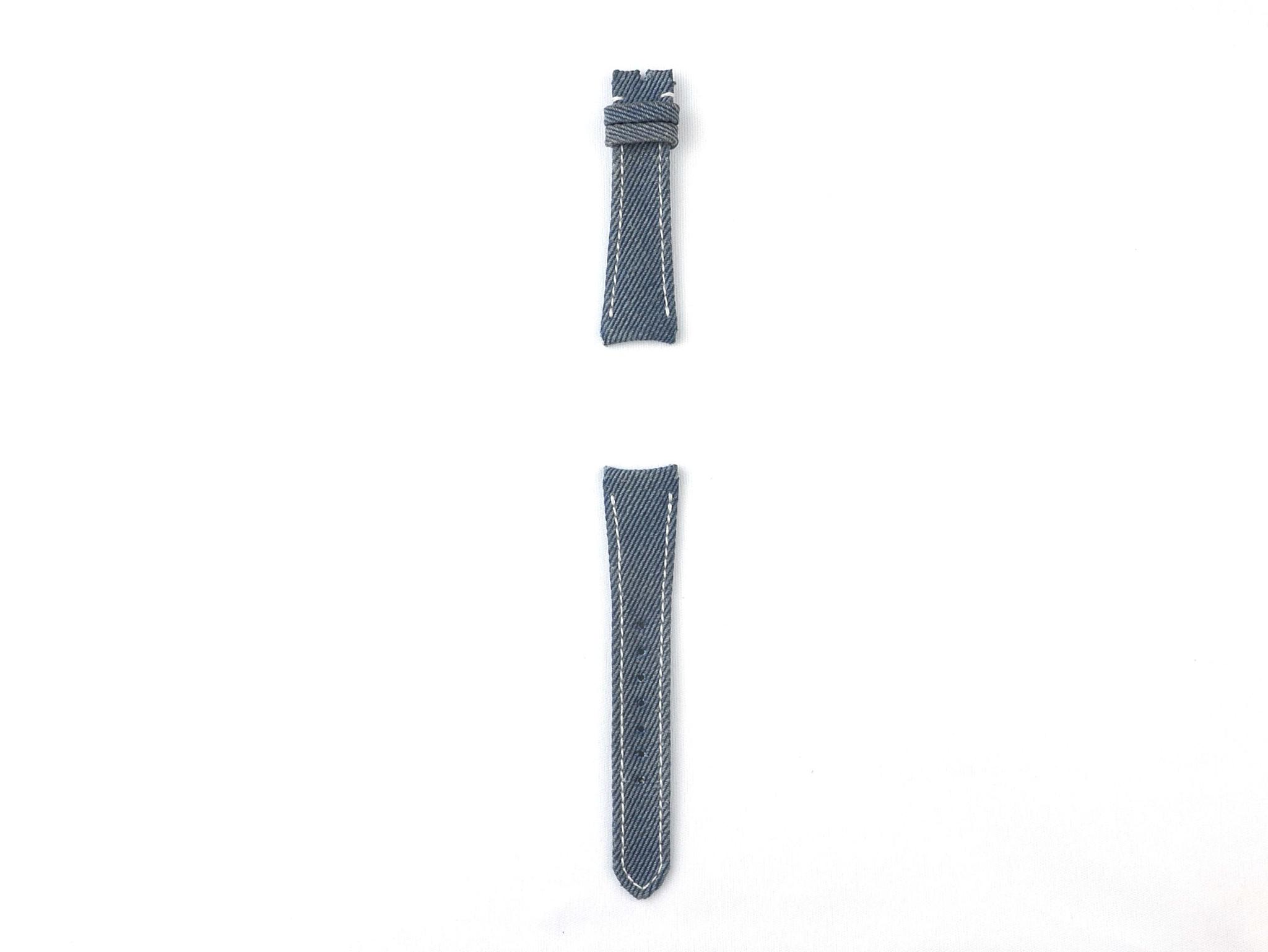 Omega Canvas Strap – Opaline Blue Denim