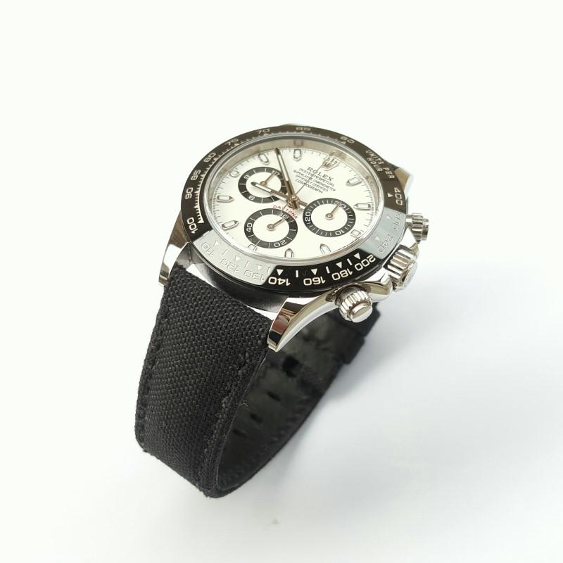 Black Canvas – Canvas Watch Strap