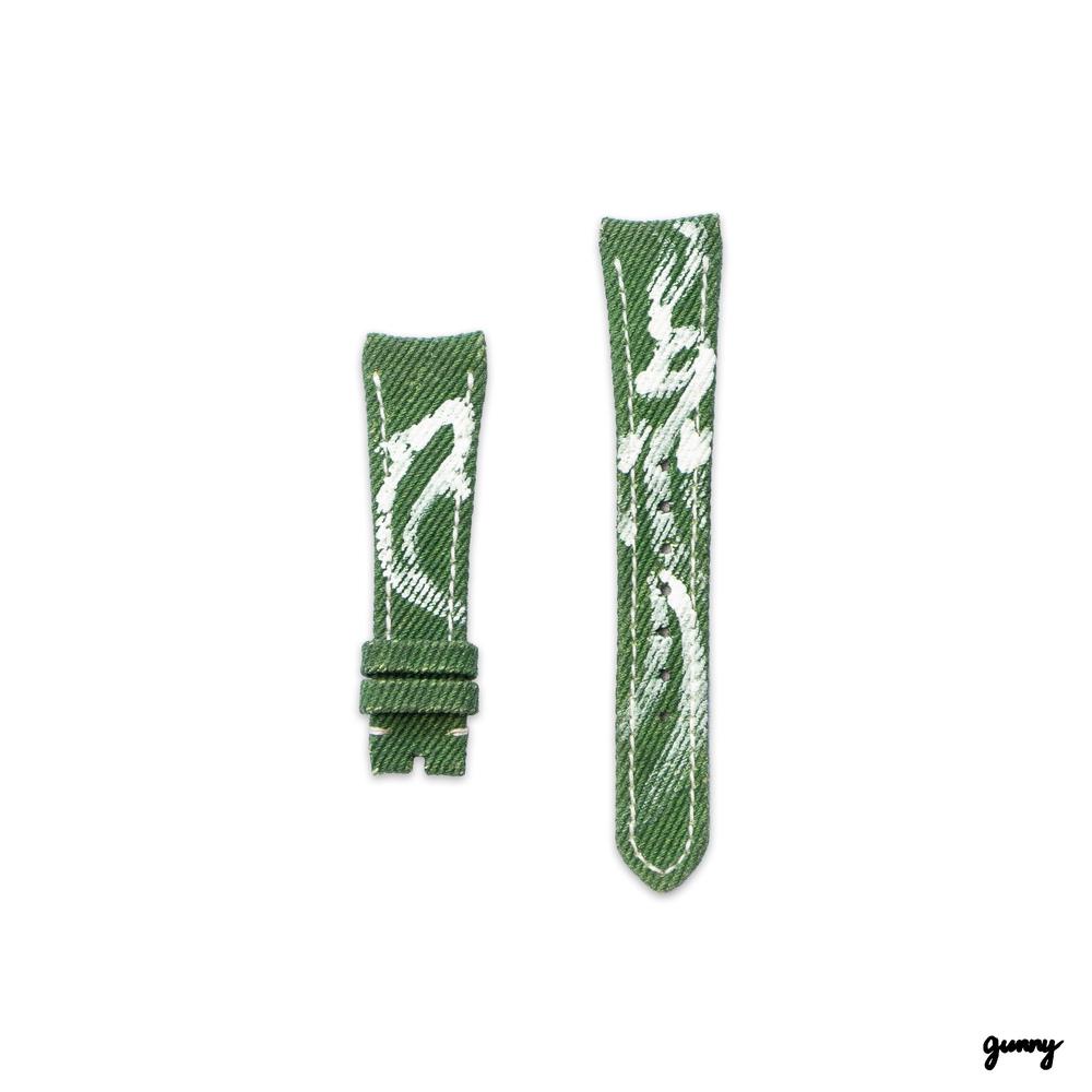 Green Calli Denim – Denim Watch Strap