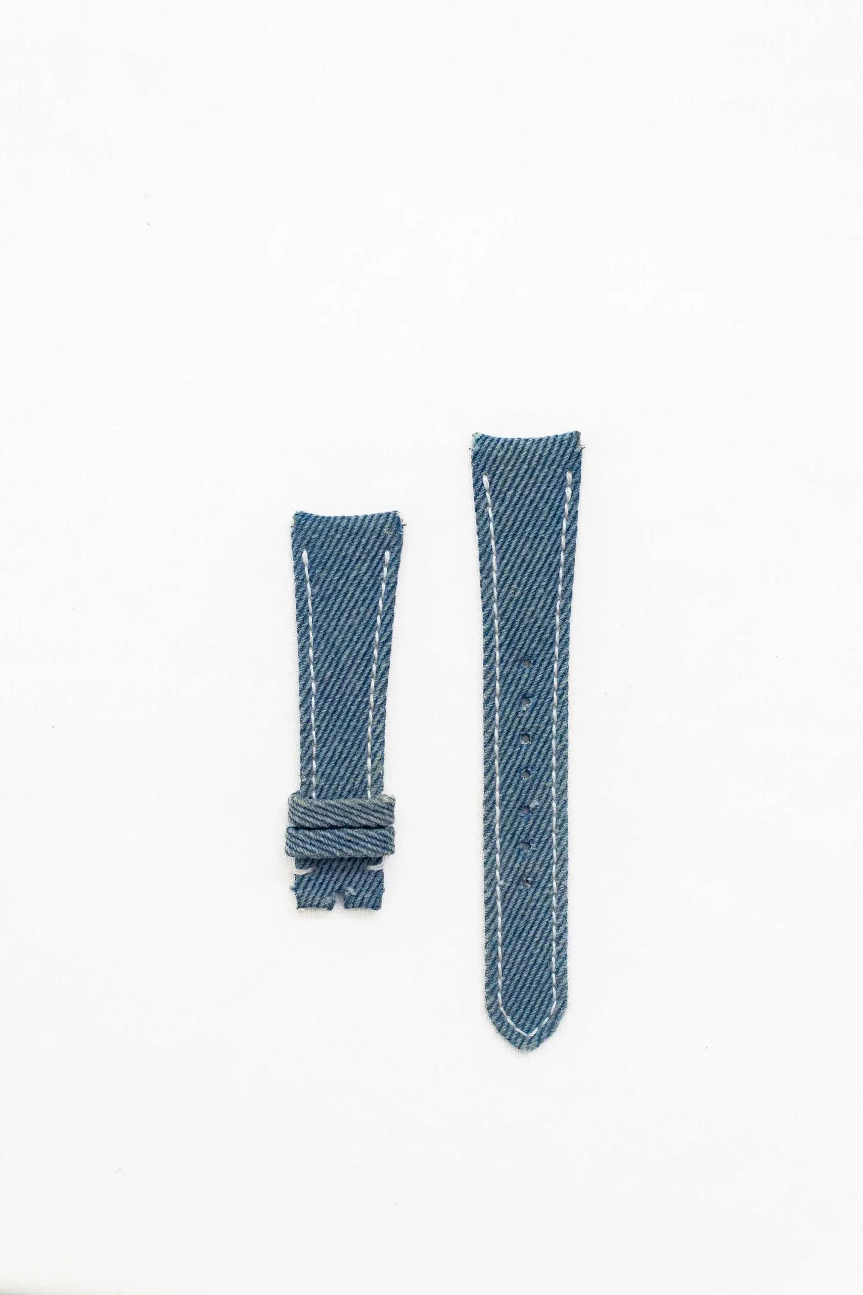 Rolex Canvas Strap – Opaline Blue Denim