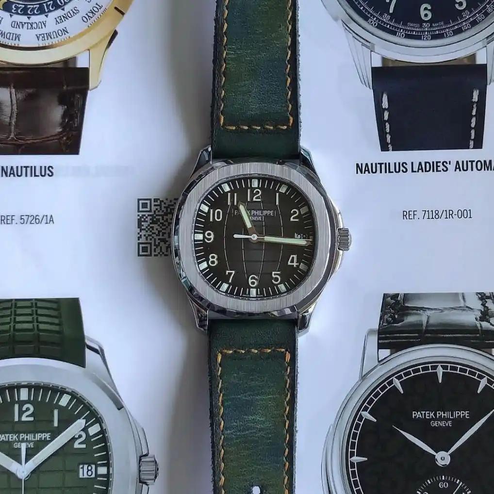 Mission-possible-6-leather-strap-on-patek-philippe-aquanaut-made-by-Gunny-Straps