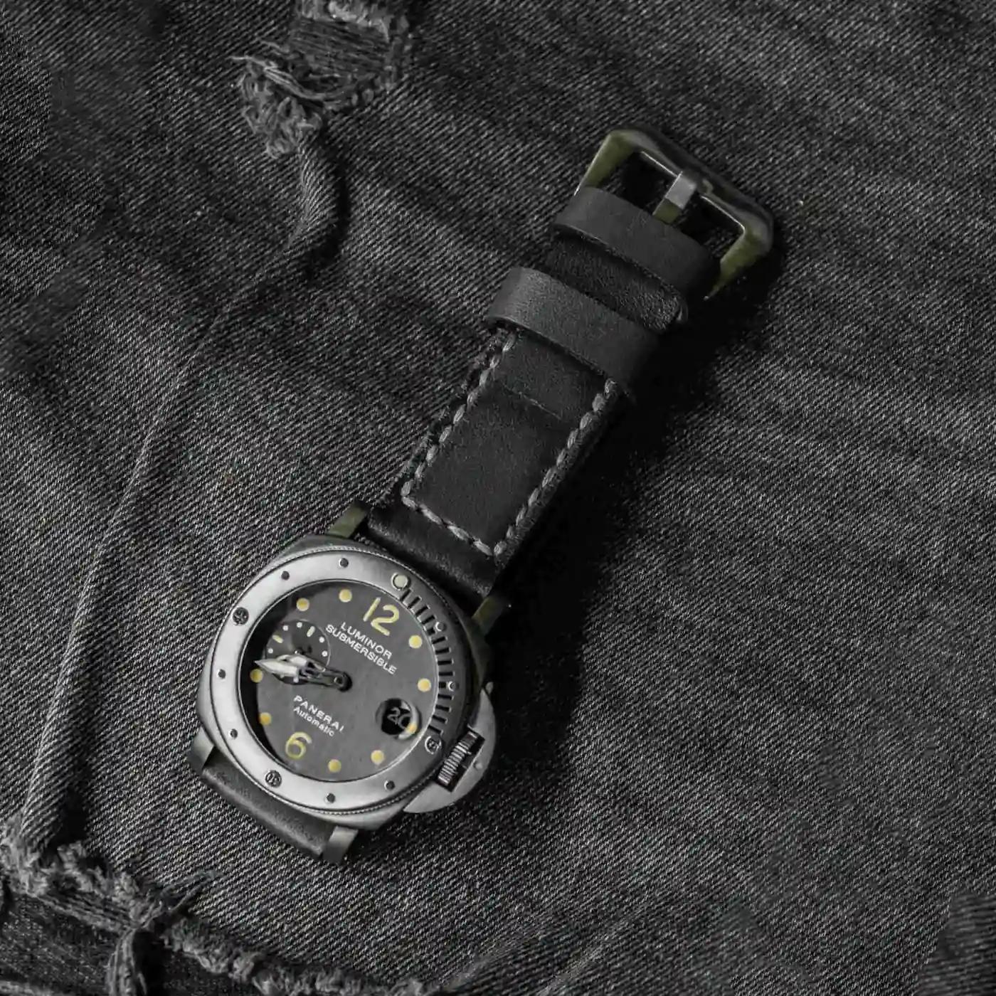 Panerai Leather Strap – Arillo Grey