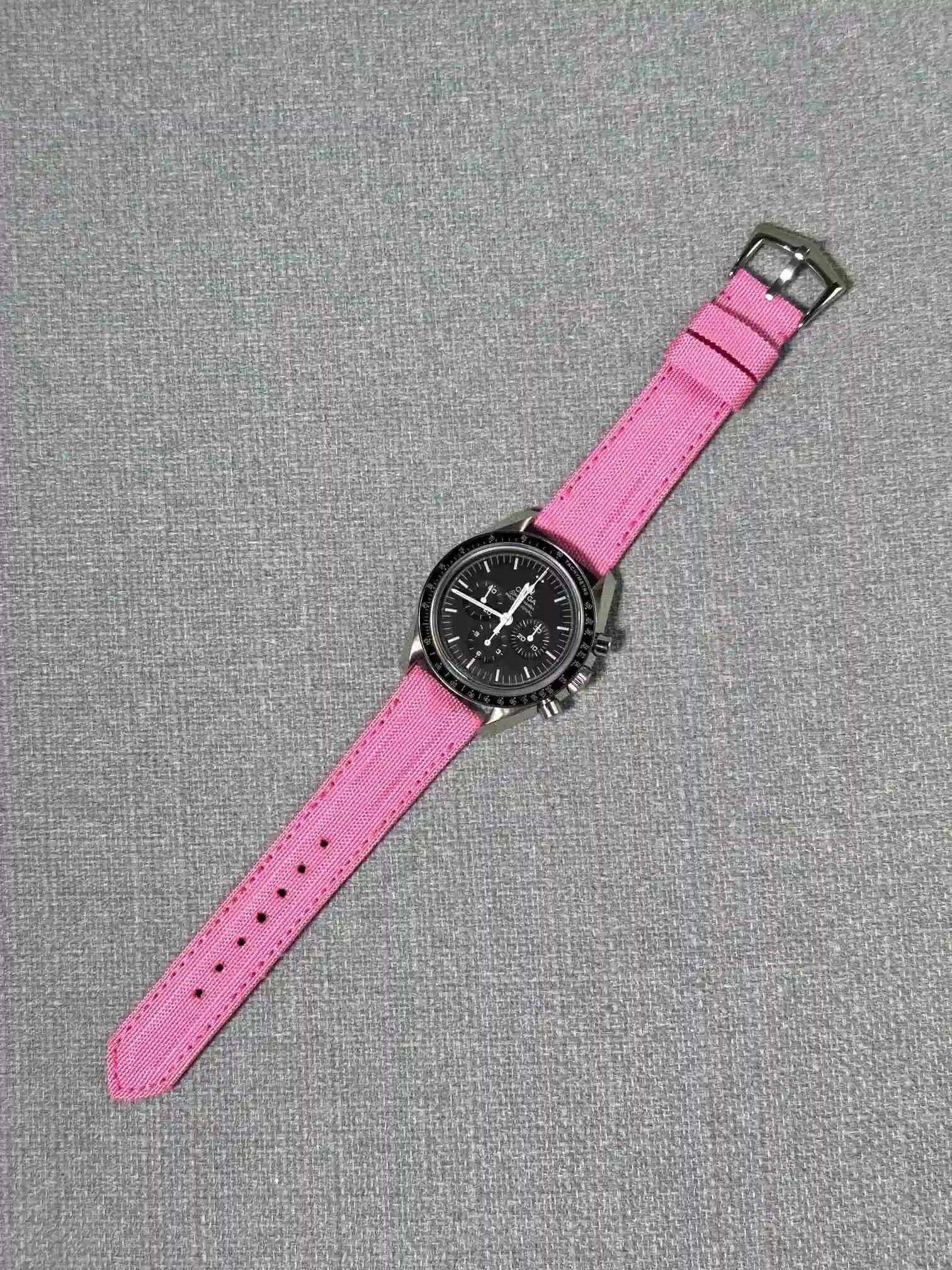 Omega Canvas Strap – Kevlar Pink