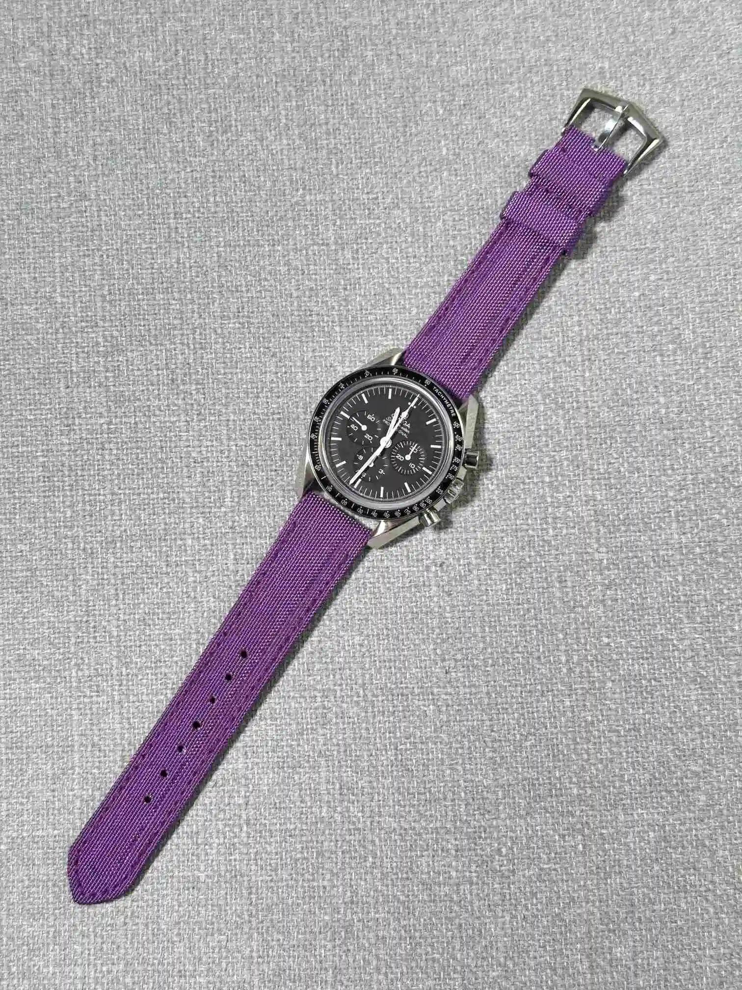 Omega Canvas Strap – Kevlar Purple