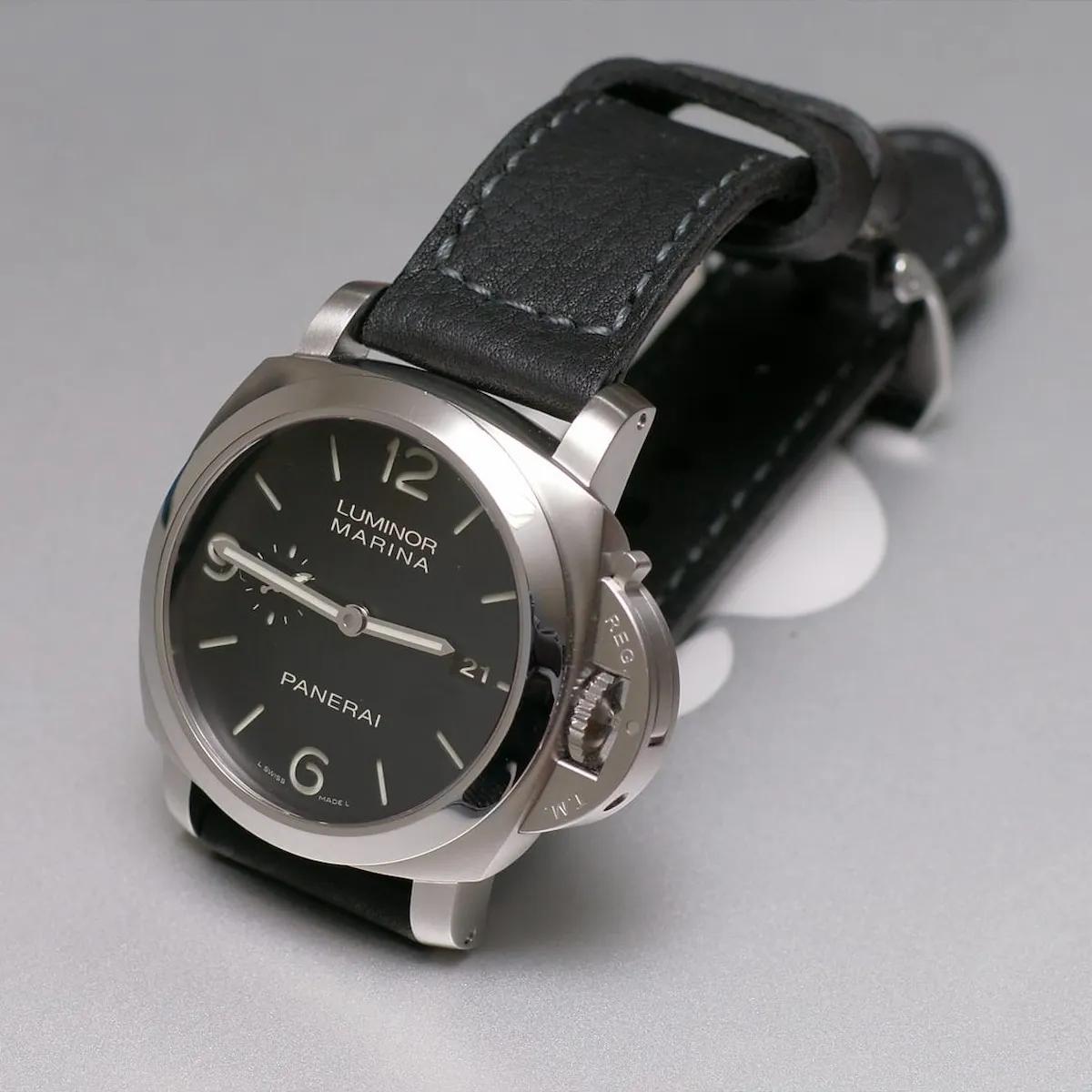 Panerai Leather Strap – 317 Grey Stitch