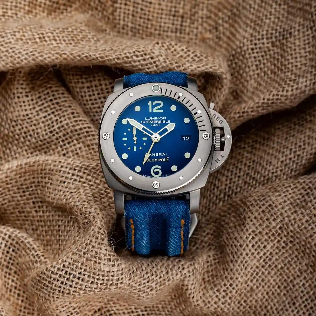 Panerai Canvas Strap – Double Muscular Vintage Blue