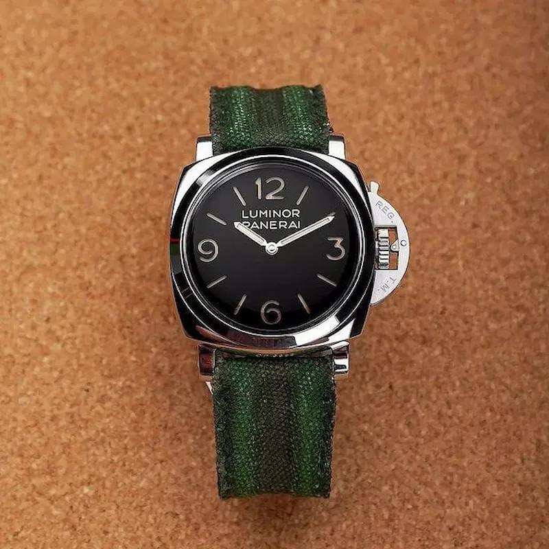 Panerai Canvas Strap – Double Muscular Vintage Green