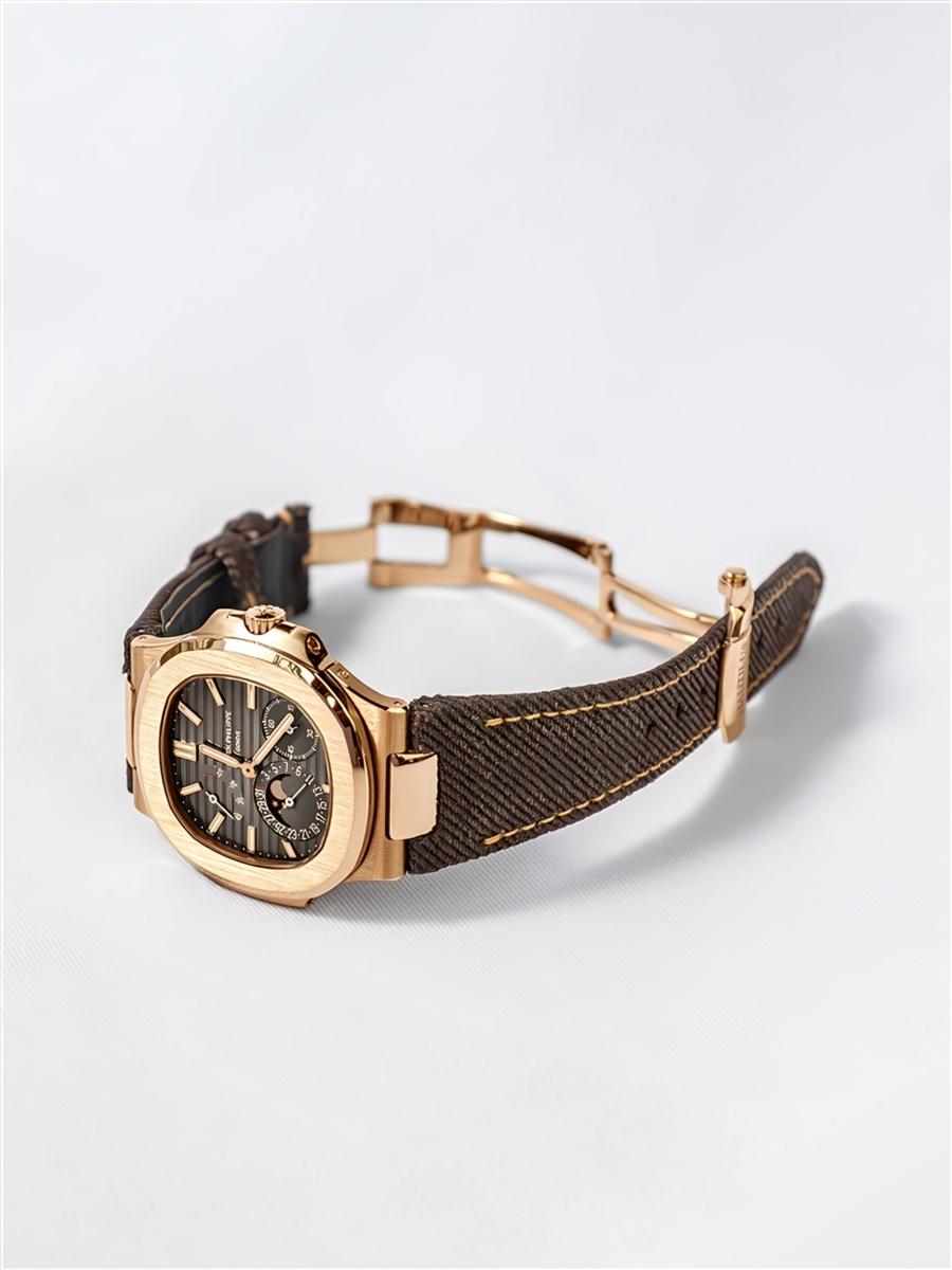 Patek Philippe Denim Strap – Dark Brown Denim