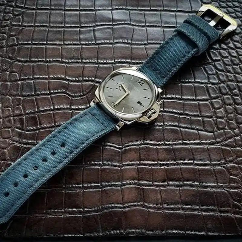 Panerai Canvas Strap – Canvas Airforce Blue