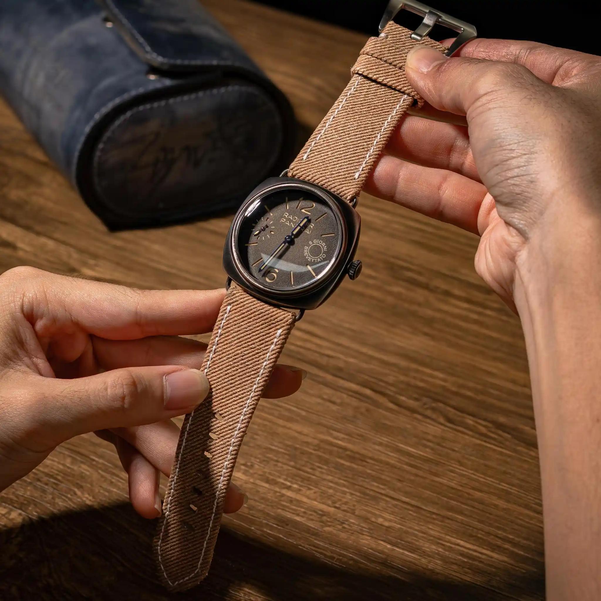 Beige Denim – Denim Watch Strap
