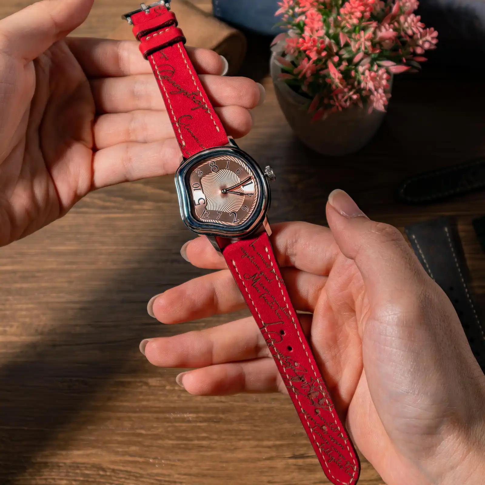Nubuck Scritto – Grandeur Leather Watch Strap