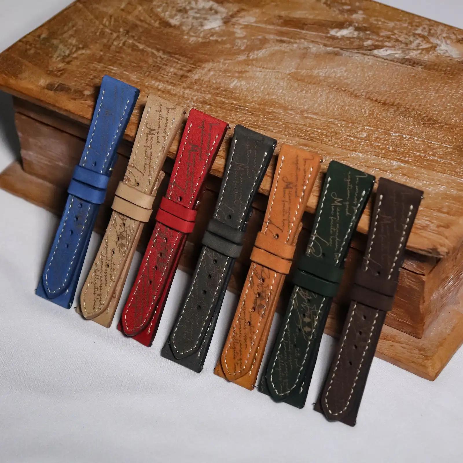 Nubuck Scritto – Leather Watch Strap