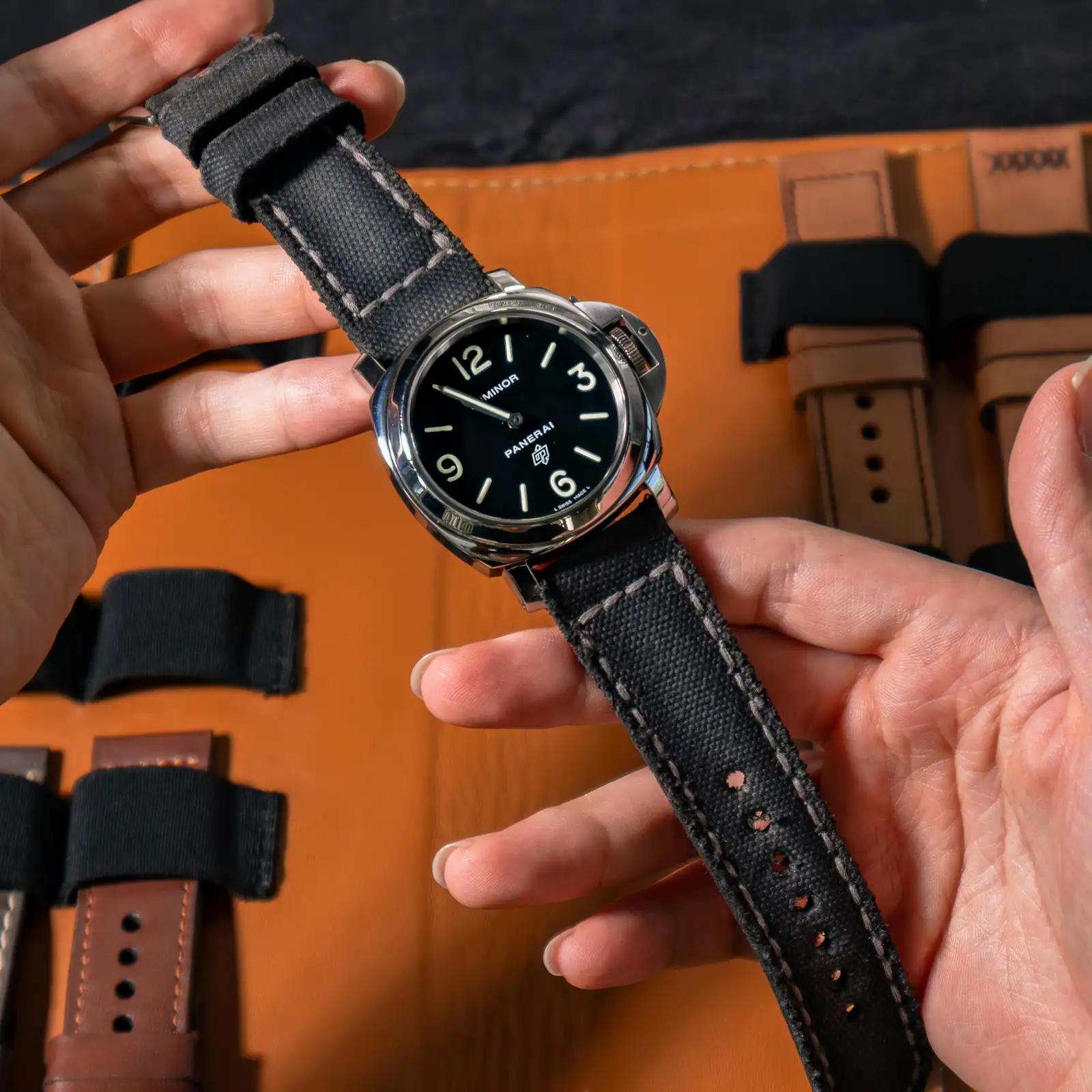 Canvas Noir – Canvas Watch Strap