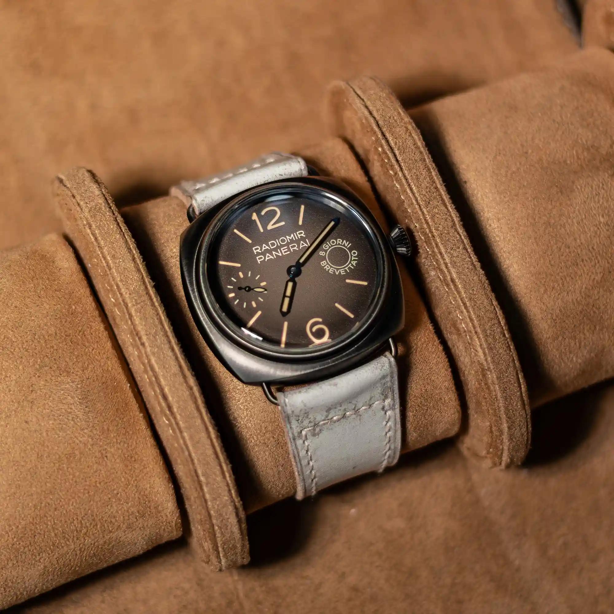 Vague White – Leather Watch Strap