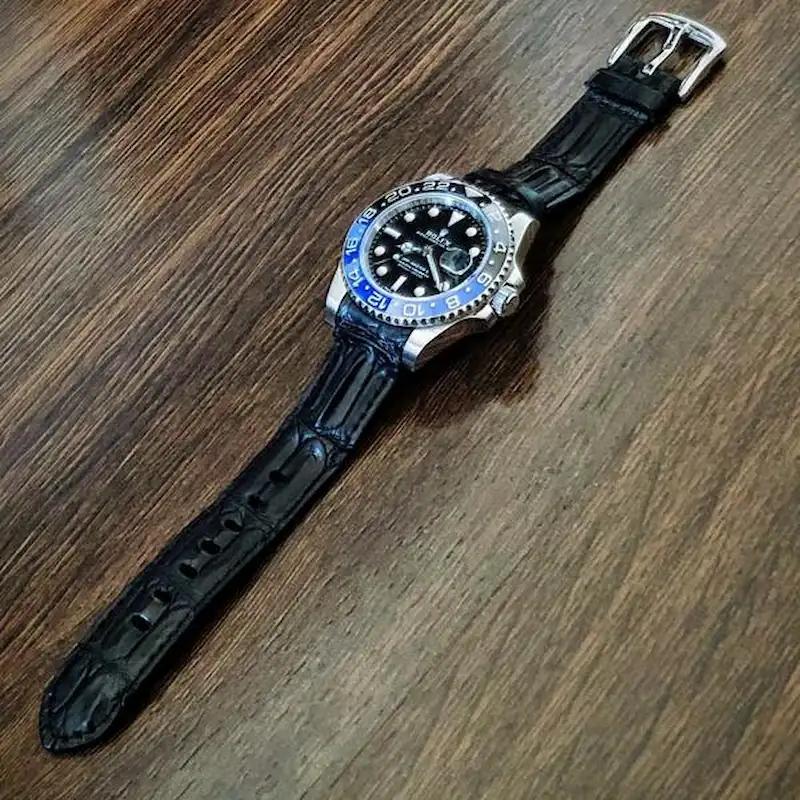 Rolex Crocodile Strap – Black Hornback Croco