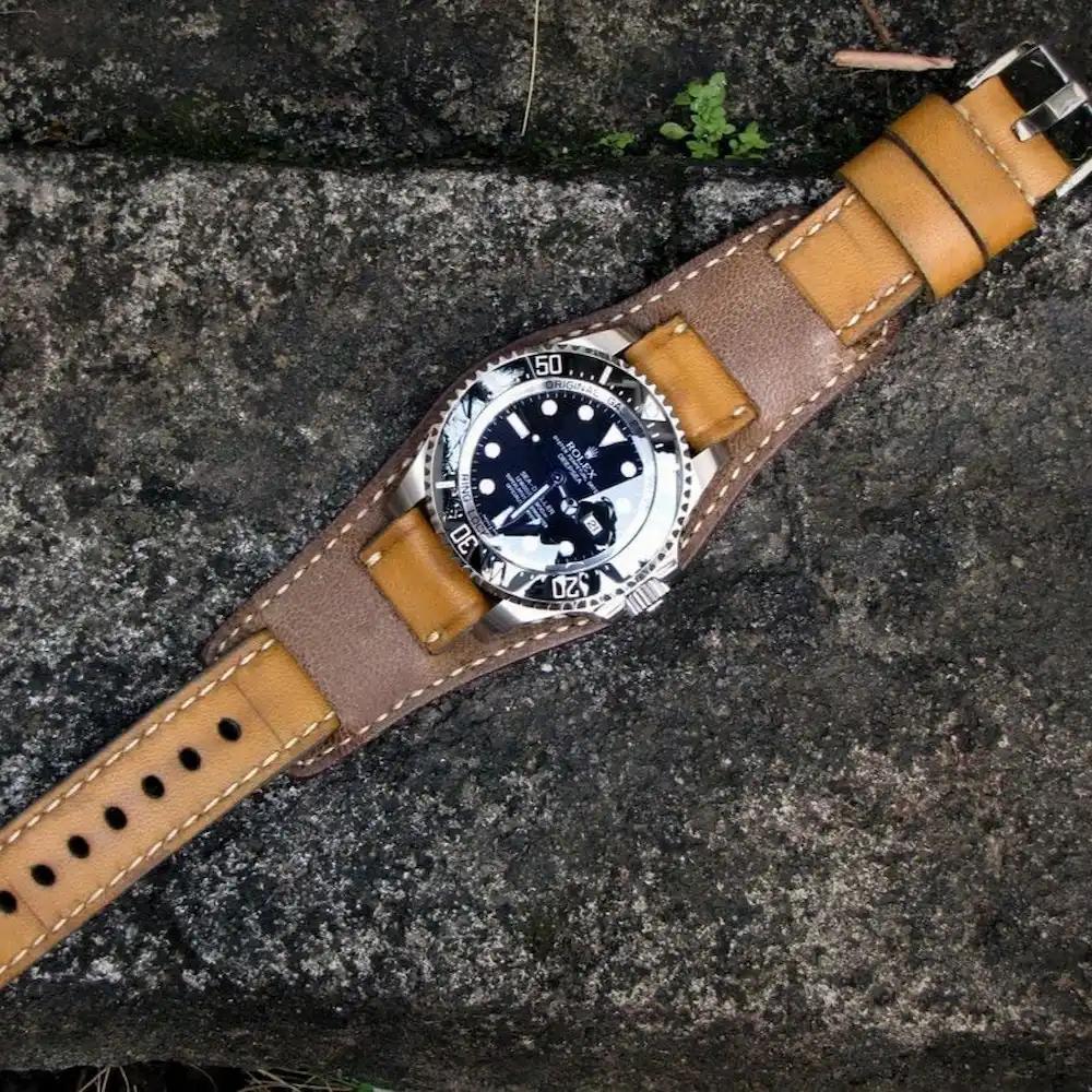 Rolex Leather Strap – Bund 2 Tone