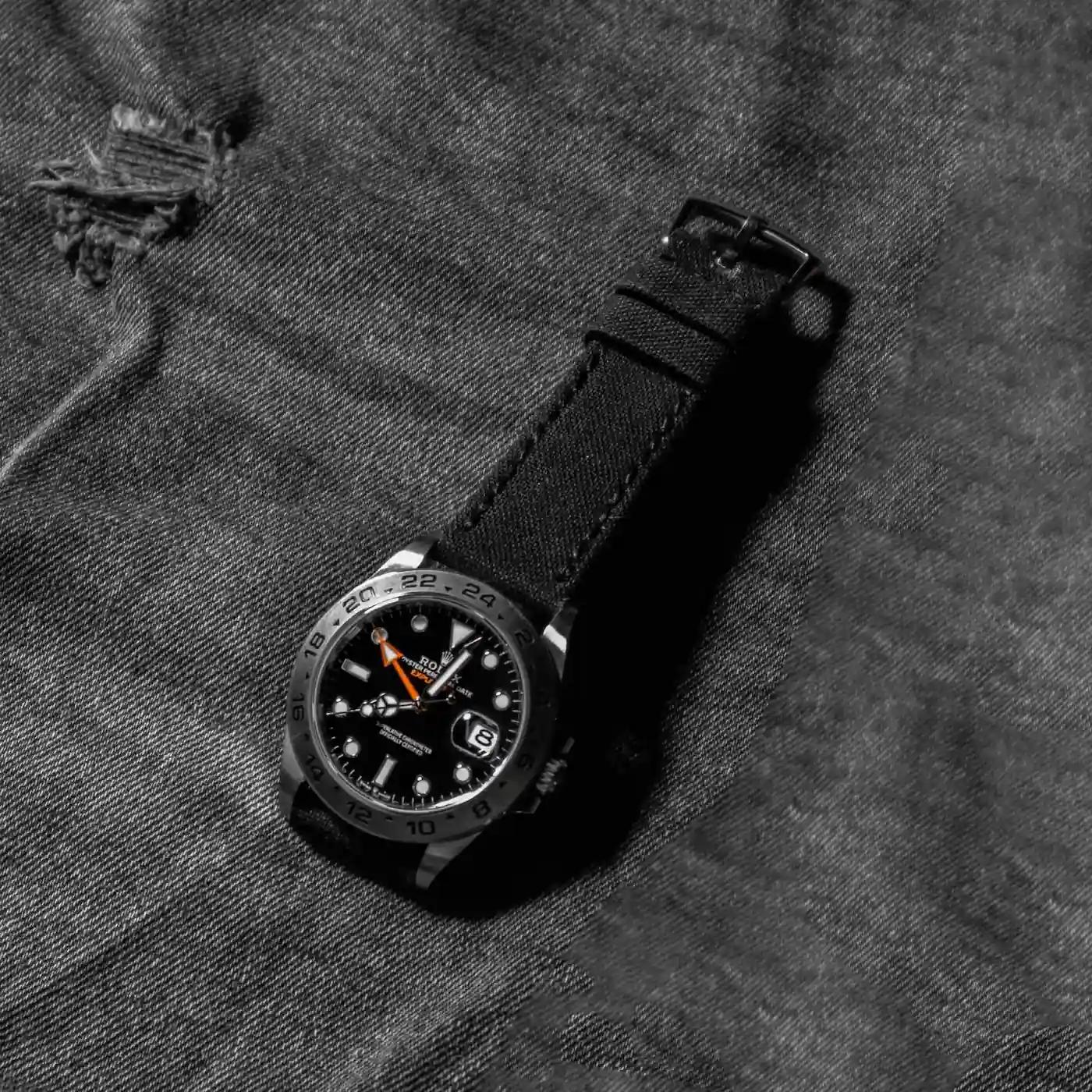 Rolex Canvas Strap – Black Canvas