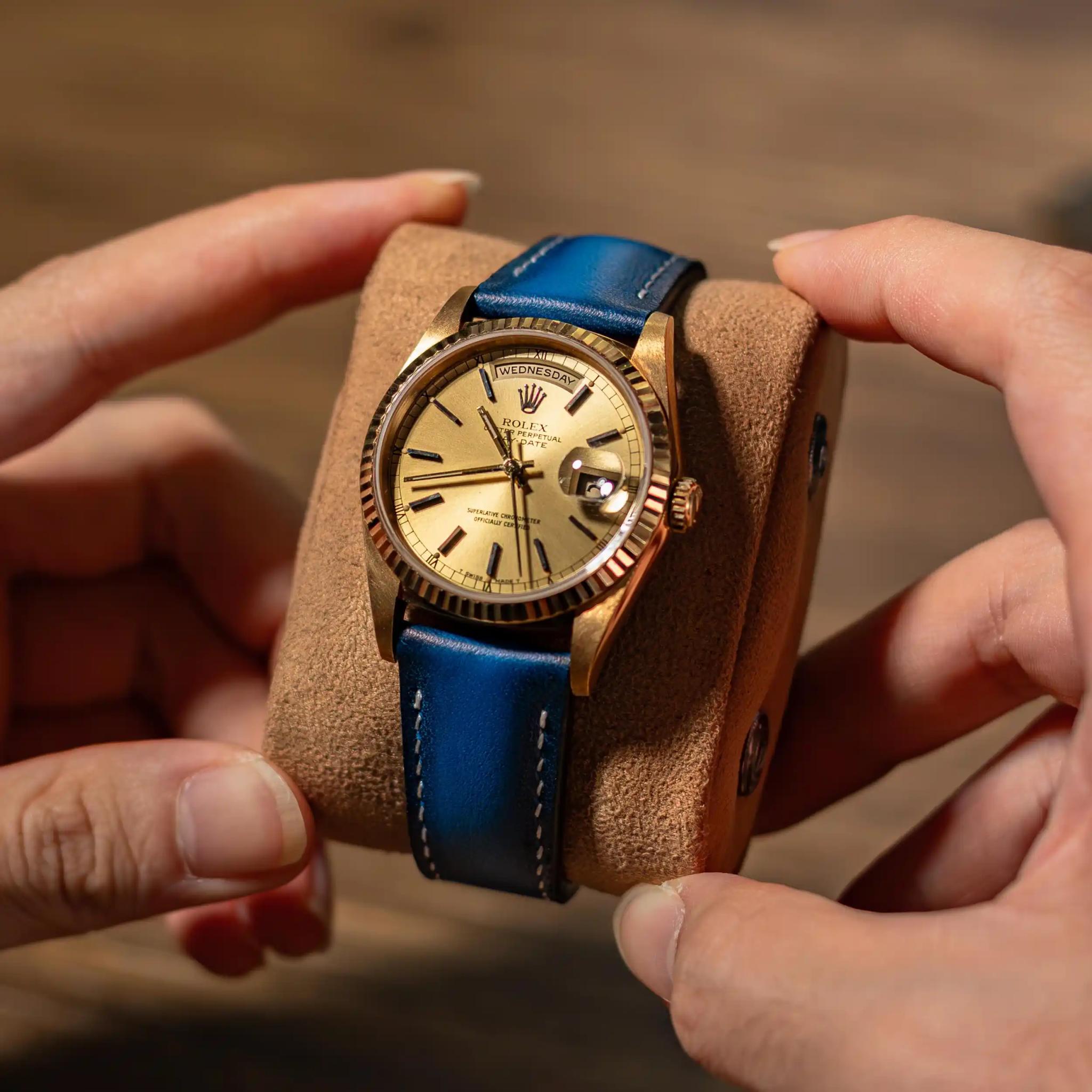 Rolex Leather Strap – Deep BLNR MK2