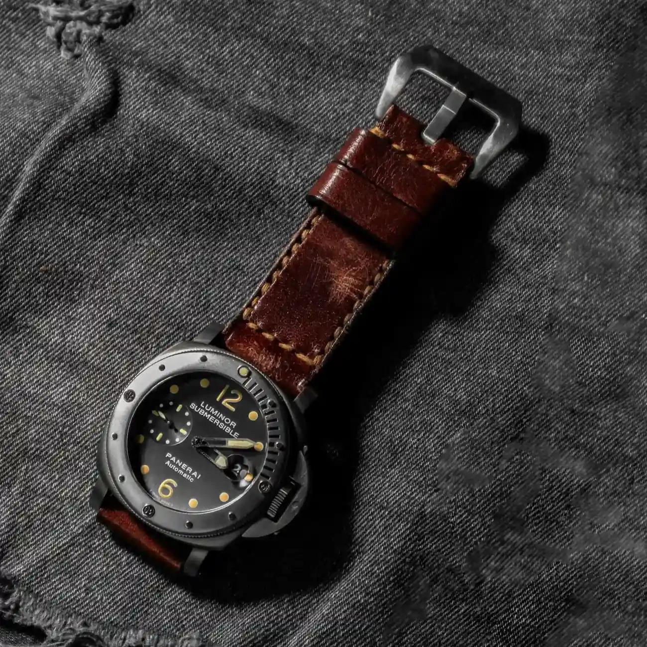 Panerai Leather Strap – Jamon