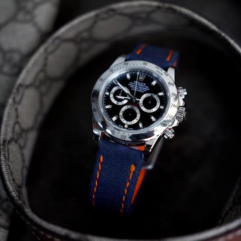 Rolex Canvas Strap – Royal Blue Japanese Canvas