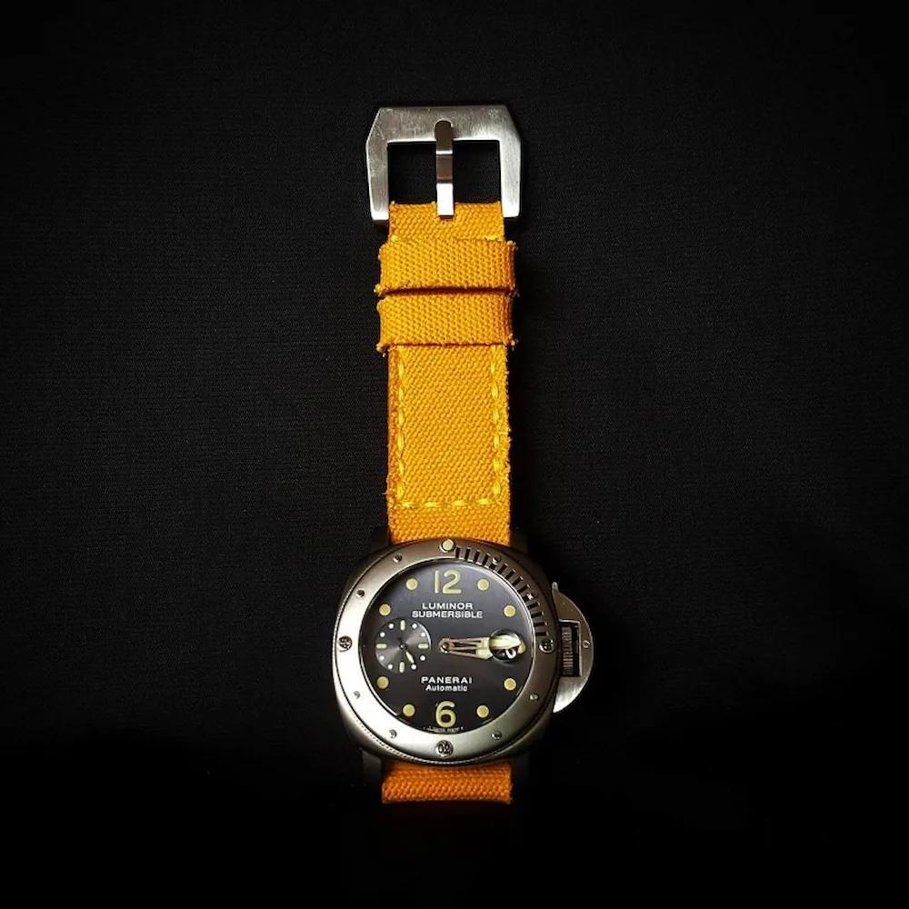 Panerai Canvas Strap – Canvas Yellow No. 12