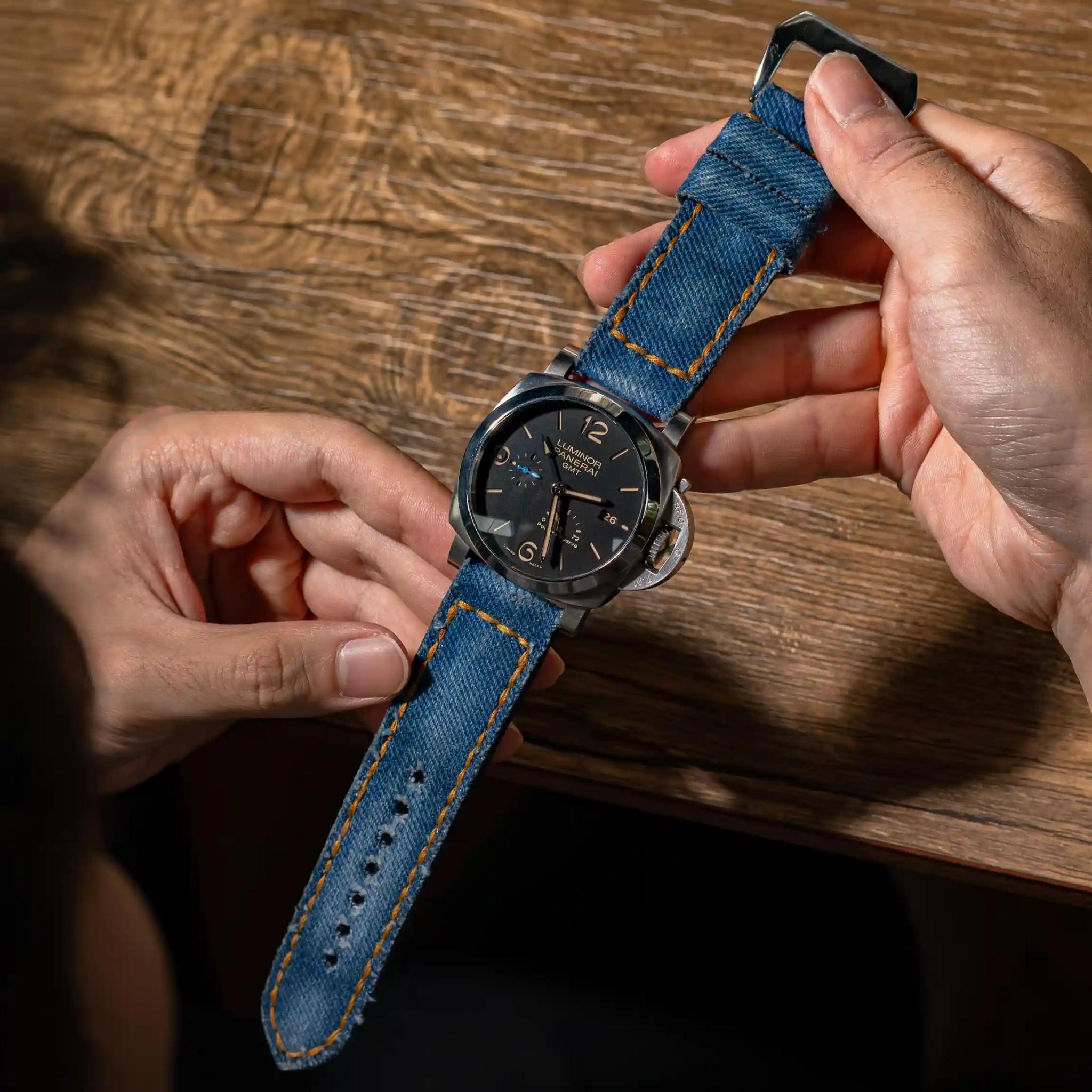Panerai Canvas Strap – Canvas Denim No. 6