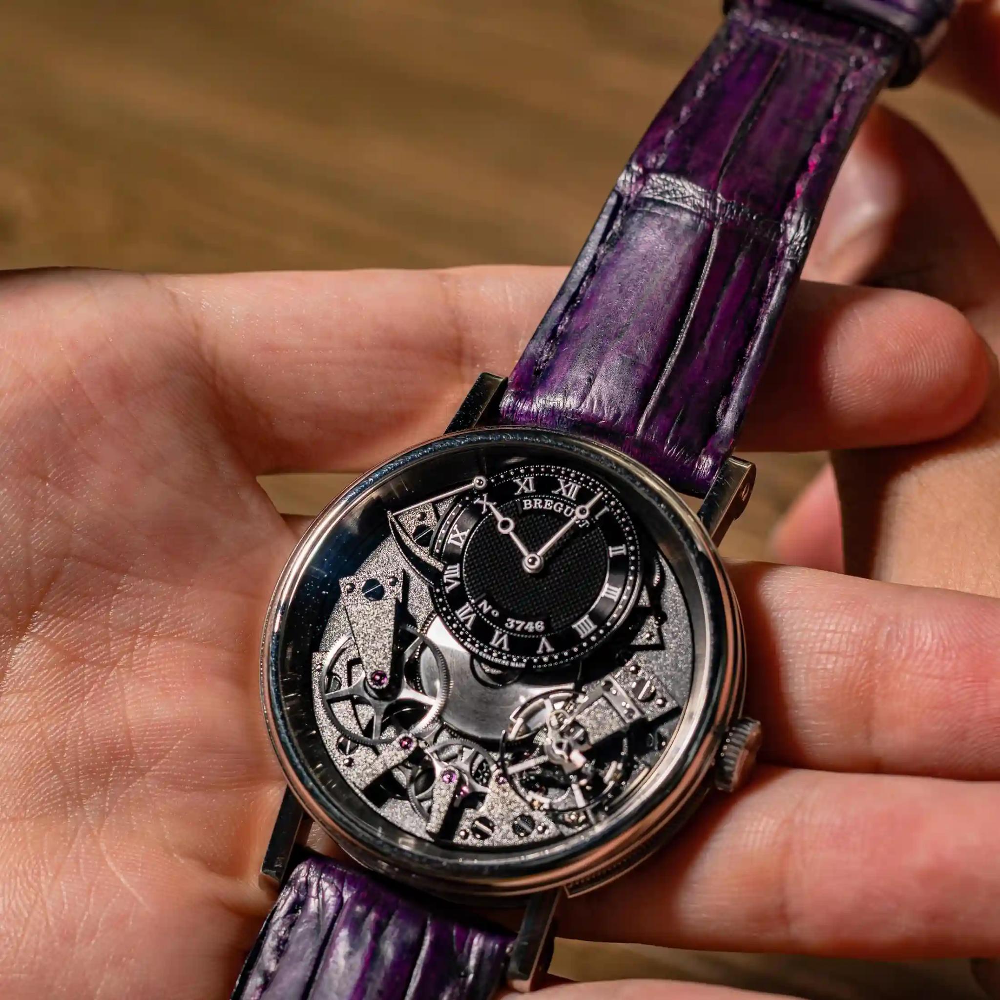 Dark Amethyst Croco – Breguet Crocodile Strap