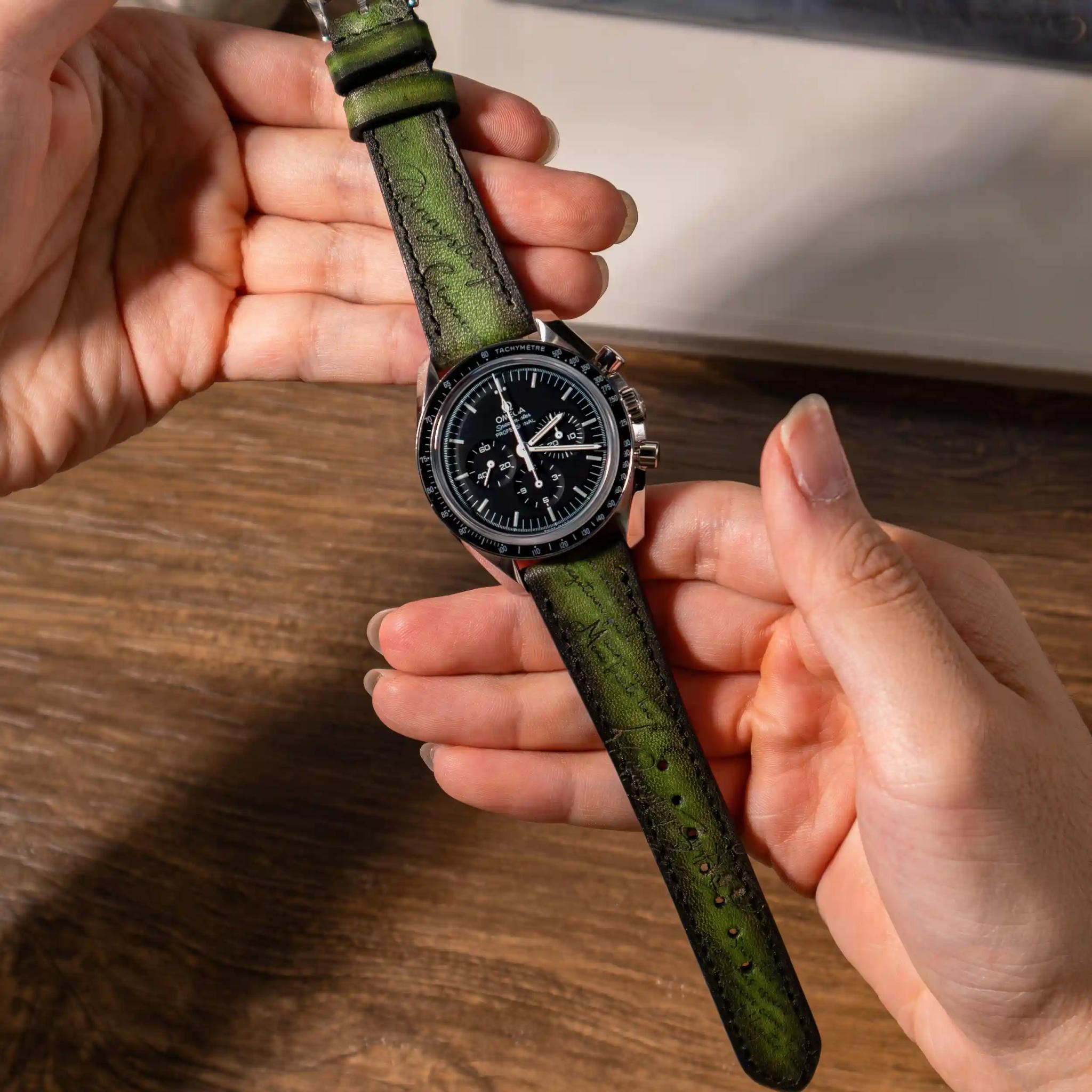 Ready Made – Green Patina Scritto Strap
