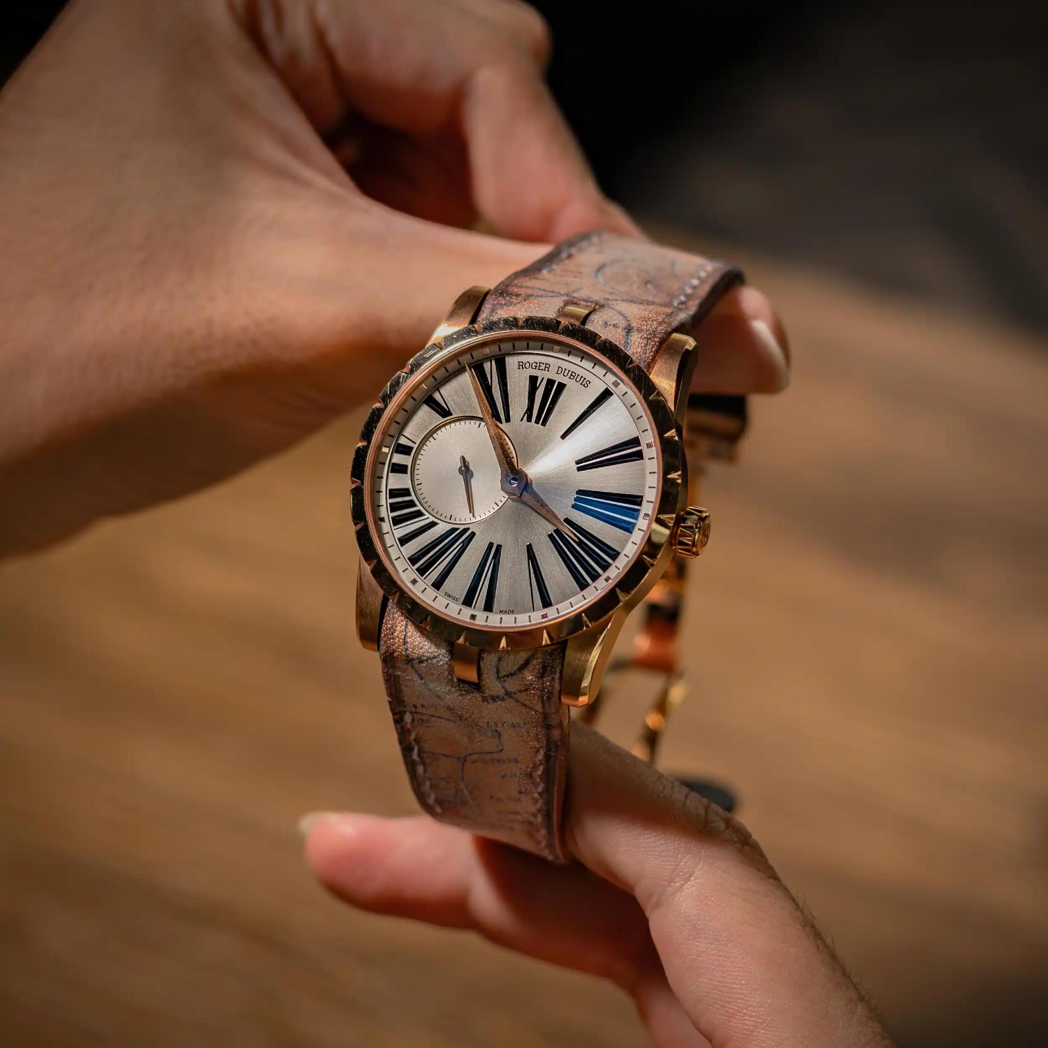 Old Map – Roger Dubuis Leather Strap