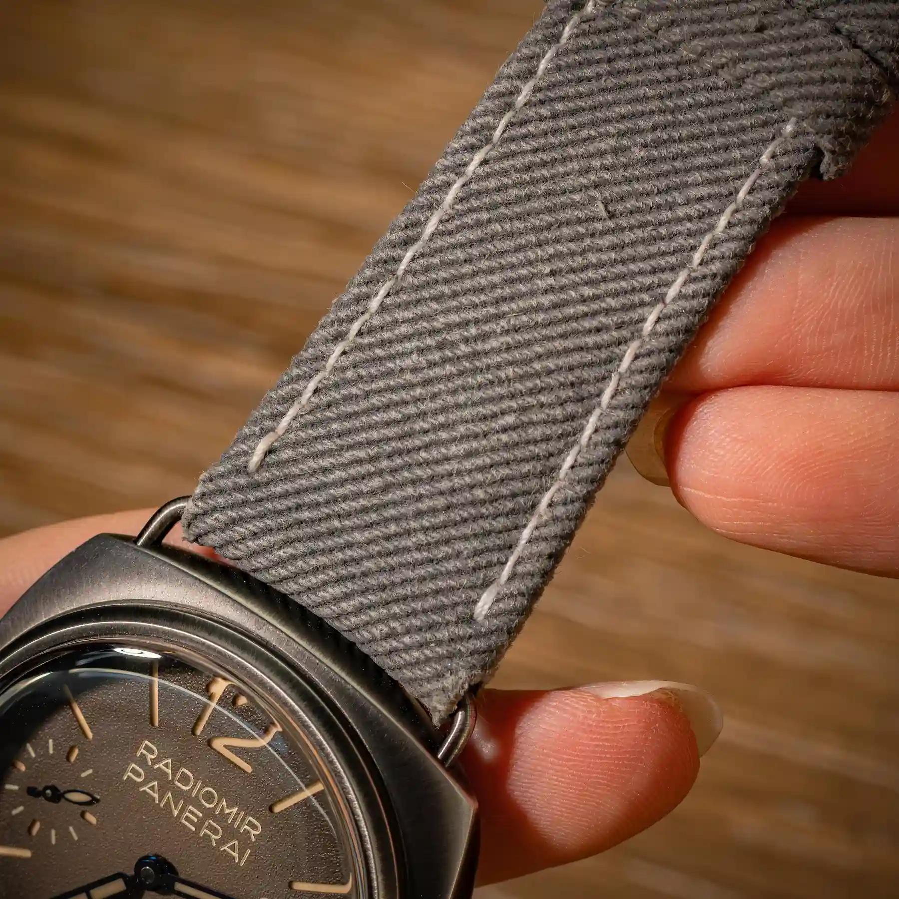 Panerai Canvas Strap – Grey Denim