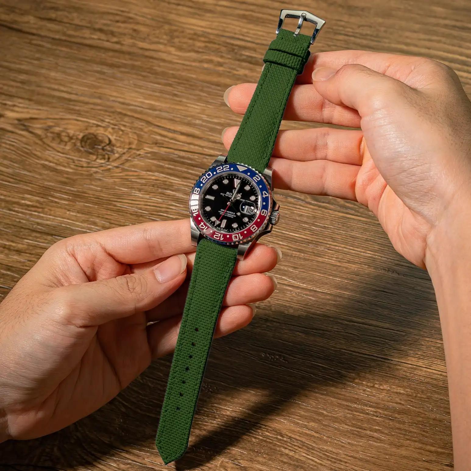 Green Sailcloth – Sailcloth Watch Strap