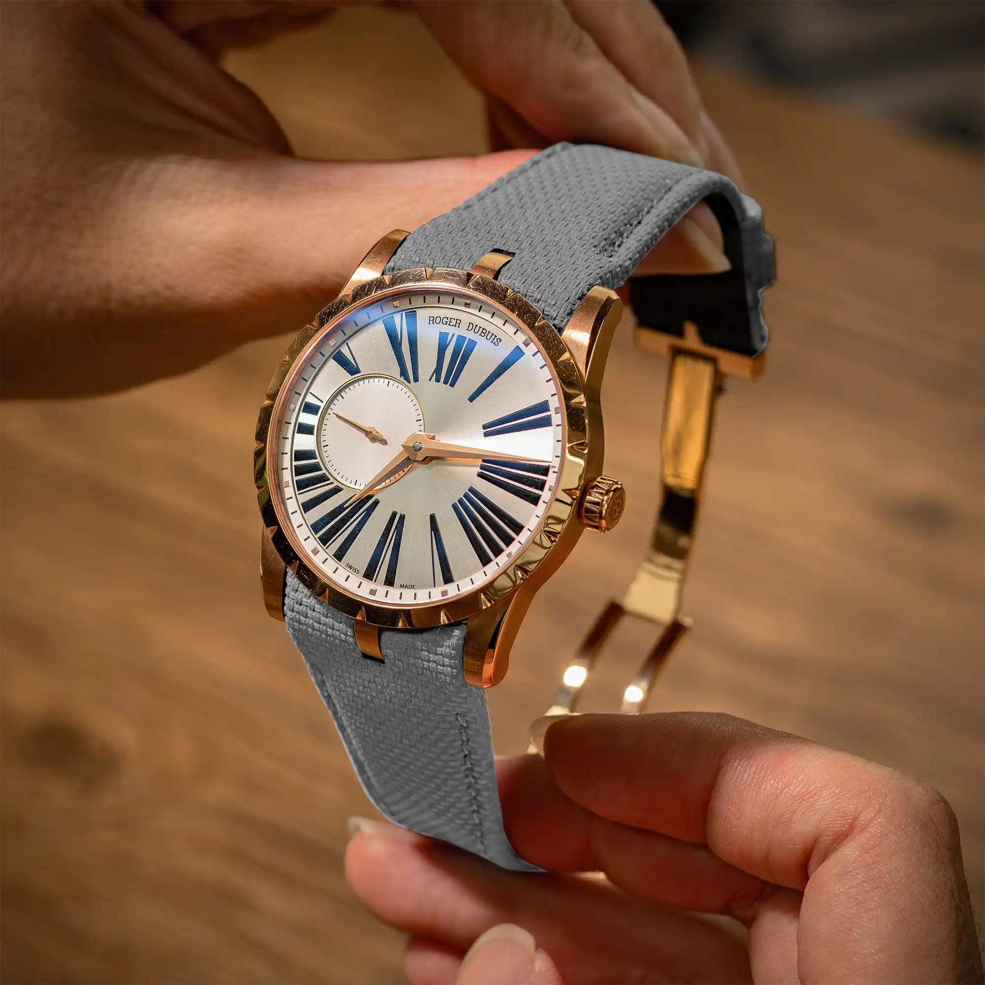Grey Sailcloth – Roger Dubuis Watch Strap