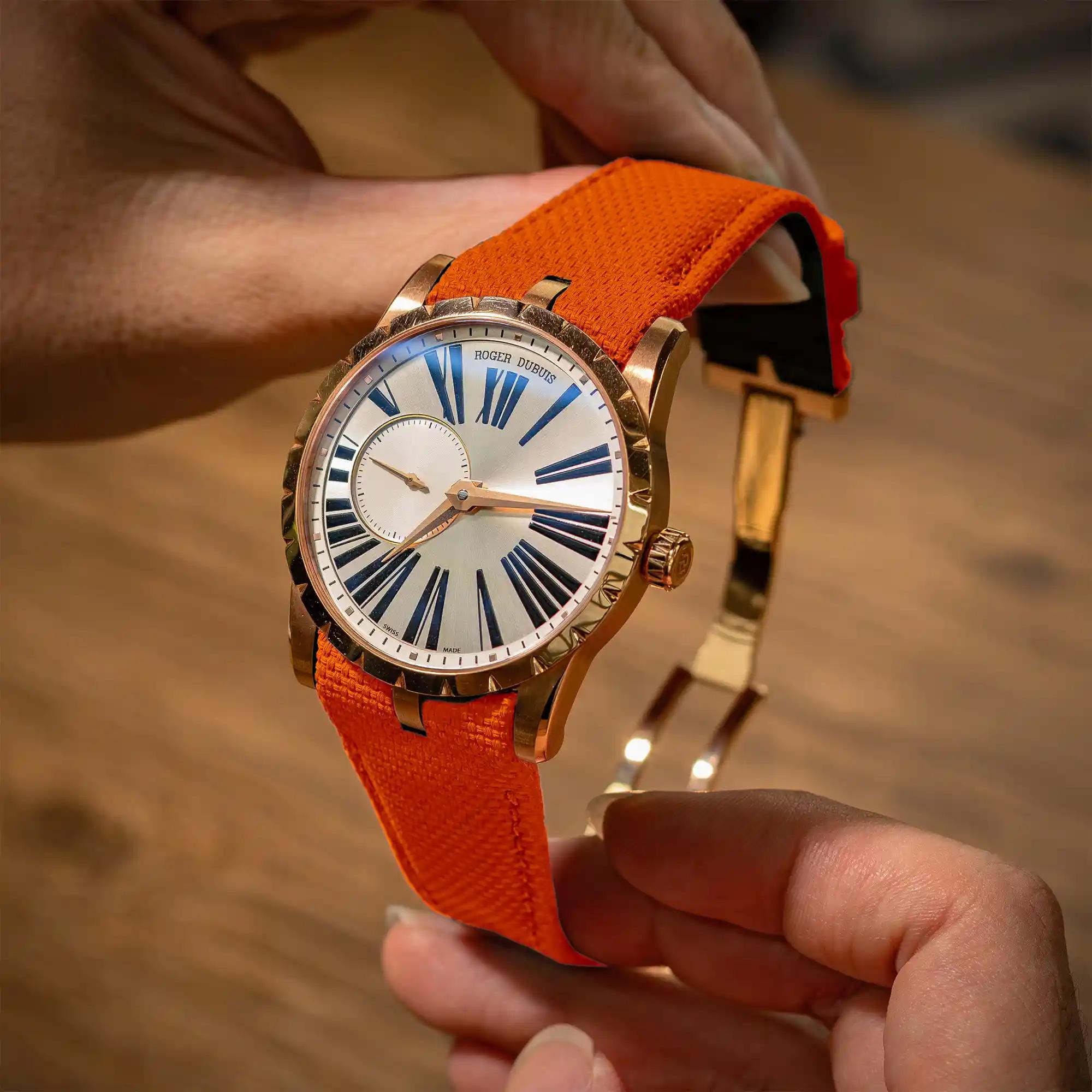 Orange Sailcloth – Roger Dubuis Watch Strap