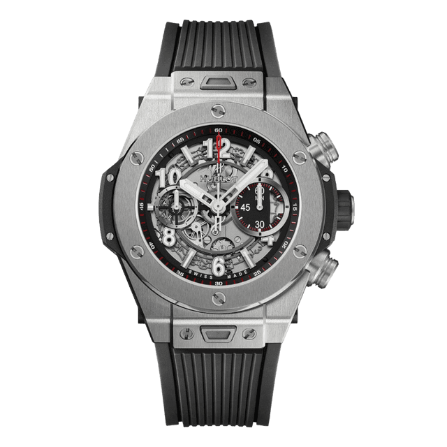 Big Bang Unico Titanium, 45mm, Black Rubber Strap
