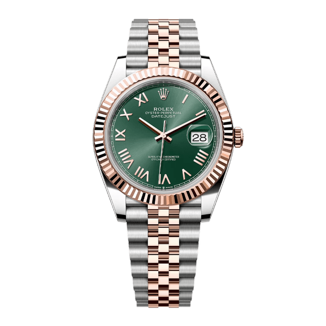 Datejust II 41mm, st/rg, Mint Green Roman dial, Jubilee Bracelet