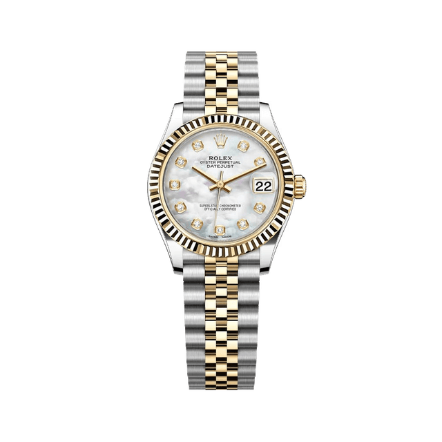 Datejust 31mm, st/yg, White MOP 10rd dial, Jubilee Bracelet