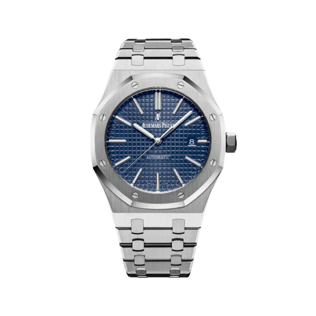 Royal Oak 41mm, Steel, Blue dial, Bracelet