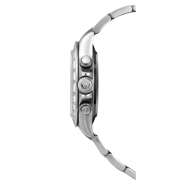Jam tangan Rolex Daytona pria, steel, dial putih APH ref. 116520-0001