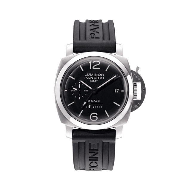 LUMINOR 1950 44 8 DAYS AUTO STEEL ALL BLACK P0485/0800