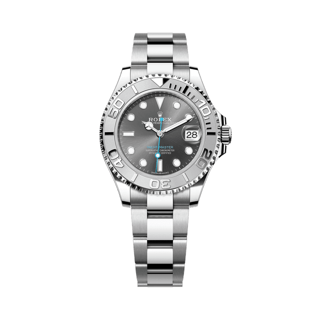 Yacht Master 37mm, st/pt, Rhodium dial